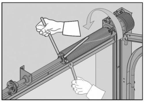Регулировка роликов секционных ворот. Алгоритм действий при регулировке тросов