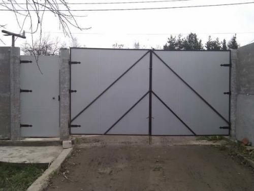 Стандартный размер ворот во двор. Ворота