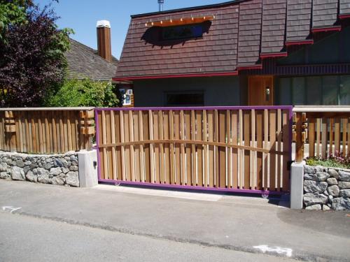 Откатные ворота с калиткой. Откатные ворота — идеи реализации своими руками. Обзор самых удачных вариантов (105 фото)