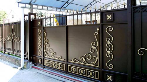 Кованые ворота с калиткой. Кованые ворота: выбор, нюансы сборки и красивого оформления