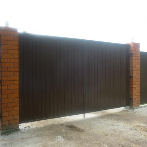 Как сделать красивые ворота из профнастила. Ворота из профнастила — 135 фото, как установить своими руками разные типы ворот