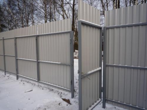 Калитка с профлиста. Калитка из профнастила — советы по подбору оптимальной конструкции. 75 фото установки