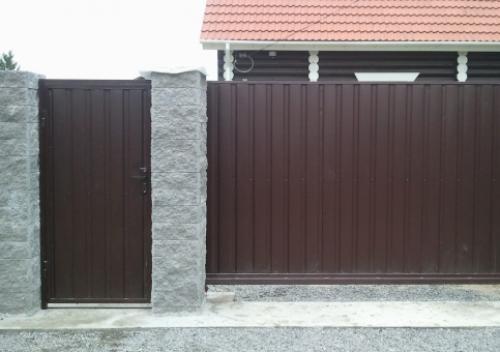 Калитка из профнастила в рамке. Варианты изготовления