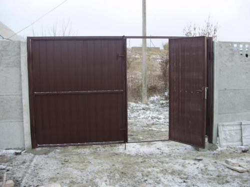 Изготовление распашных ворот своими руками. Распашные ворота 09
