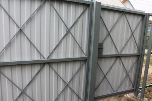 Изготовление распашных ворот своими руками. Распашные ворота 06