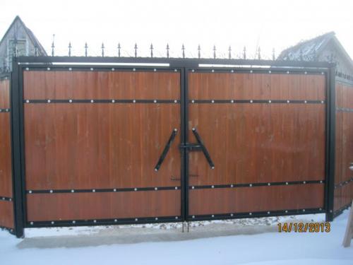 Изготовление распашных ворот своими руками. Распашные ворота 05