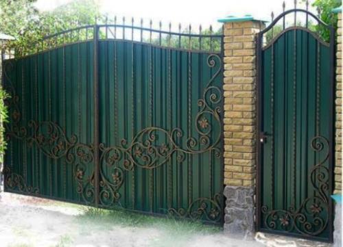 Калитка из профнастила в рамке. Варианты изготовления