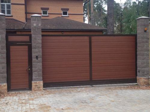 Как сделать красивые ворота из профнастила. Ворота из профнастила — 135 фото, как установить своими руками разные типы ворот