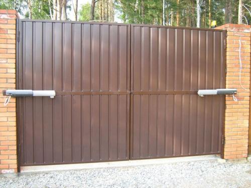 Распашные ворота своими руками чертежи, схемы эскизы конструкция. Выбор материала для распашных ворот