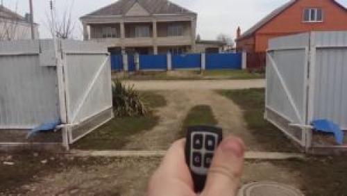 Установка автоматики распашных ворот. Распашные 09