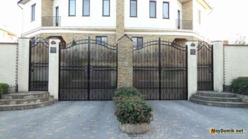 Установка автоматики распашных ворот. Распашные 08