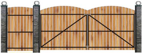 Деревянные ворота для дачи. Основные типы конструкций дачных ворот и их особенности