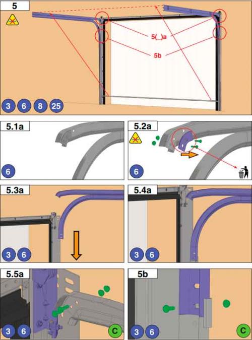 Установка секционных ворот дорхан. Инструкция по монтажу секционных ворот RSD01. Часть 1