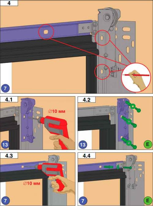 КАК установить гаражные ворота DoorHan.. Инструкция по монтажу секционных ворот RSD01. Часть 1