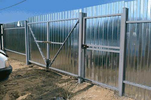 Распашные ворота из профильной трубы. Как сварить ворота из профильной трубы своими руками: чертежи и расчет, фото