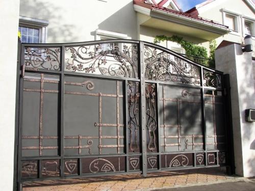 Ворота с калиткой. Основные виды ворот с калиткой