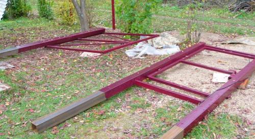 Ворота с калиткой из профнастила своими руками. Ворота из профлиста своими руками. Чертежи, схемы, инструкция