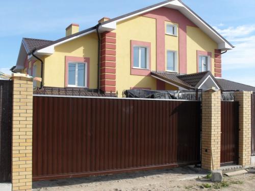 Ворота из профнастила с калиткой внутри. Ворота из профнастила — 135 фото, как установить своими руками разные типы ворот