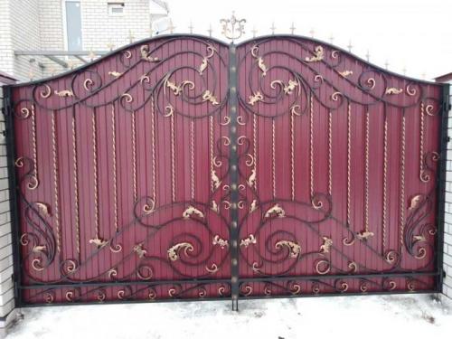 Как сделать красивые ворота из профнастила. Ворота из профнастила: как построить своими руками красивые и качественные ворота (155 фото + видео)