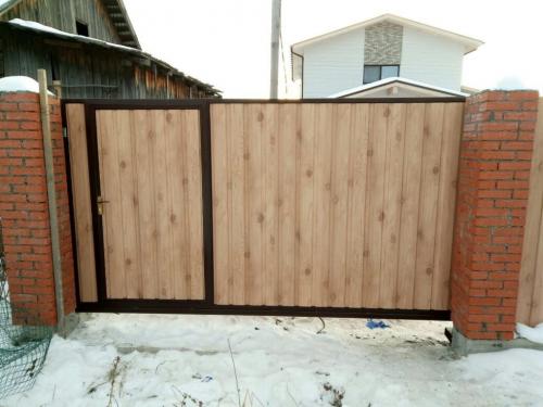 Ворота из профильной трубы 40х20 своими руками. Как изготовить своими руками ворота из профильной трубы?