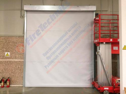 Конструкция и полотно противопожарных штор. Устройство и конструкция 01
