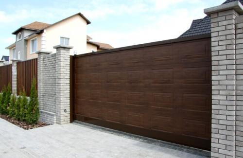 Автоматические ворота с дистанционным управлением в Москве. Варианты ворот: 08