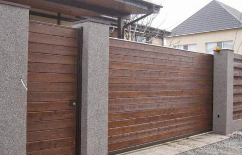 Автоматические ворота с дистанционным управлением в Москве. Варианты ворот: 07