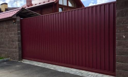 Автоматические ворота с дистанционным управлением в Москве. Варианты ворот: 04