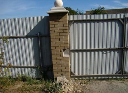 Установка приводов распашных ворот