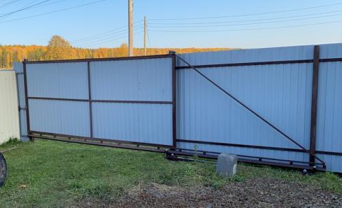 Самодельные откатные ворота на подшипниках. Откатные ворота. Мой опыт. Схема Якселя