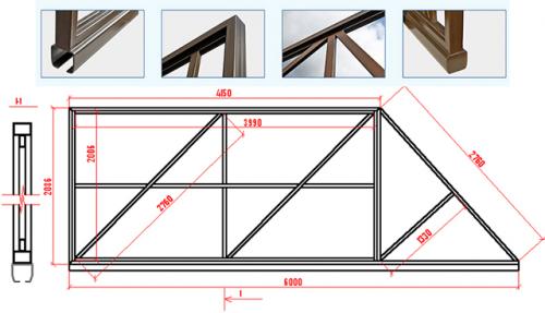 Чертежи откатные ворота своими руками простые. Откатные ворота своими руками: чертежи, схемы, эскизы конструкций