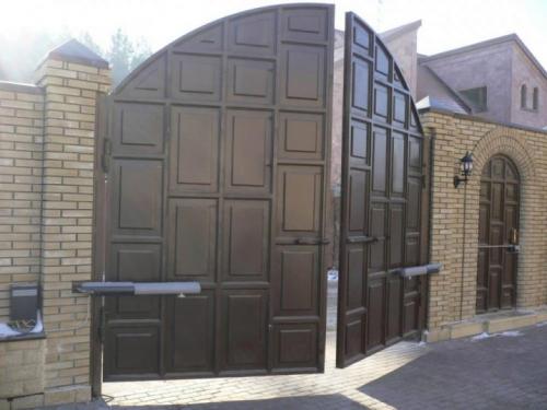 Распашные ворота с электроприводом. Ворота с электроприводом распашные с автоматическим открыванием