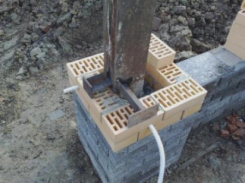 Закладные в кирпичной кладке. Закладные детали для кирпичной кладки