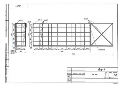 Откатные ворота по уголку. Подходящая ширина проема