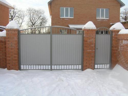 Простые ворота для частного дома. Ворота своими руками – 120 фото, чертежей и эскизов не сложных современных и классических вариантов ворот
