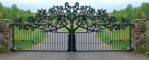 Фото хороших ворота для частного дома. (+89 фото) Красивые ворота для частных домов