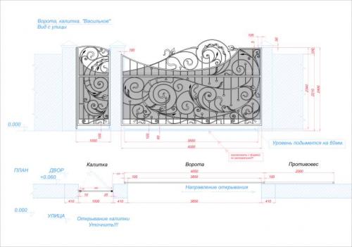Ворота для дома своими руками. Что понадобится для создания чертежа