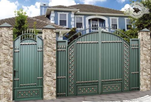 Ворота с калиткой для частного дома своими руками. Изготовление ворот (из пиломатериалов): эскизы конструкций, схемы и чертежи для постройки распашных ворот на подвеске