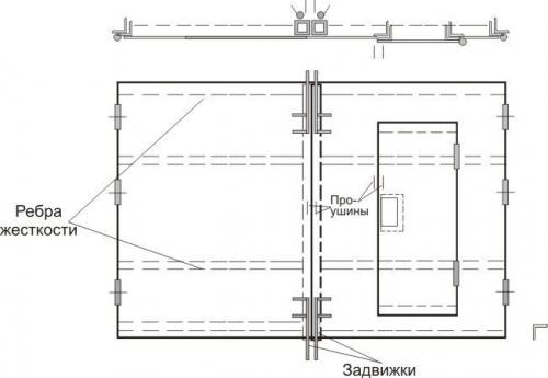 Обрамление гаражных ворот. Замеры и создание чертежа