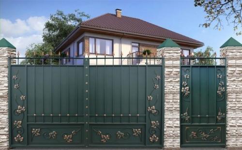 Ворота распашные металлические. Плюсы и минусы