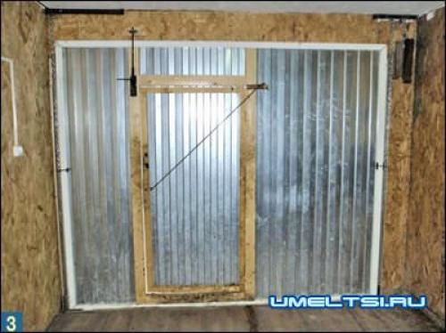 Самые простые подъемные ворота. Подъемные гаражные ворота