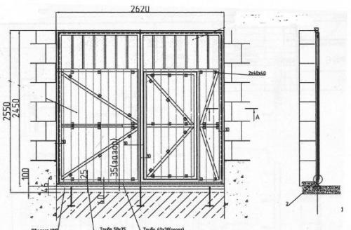 Гаражные ворота из профильной трубы чертеж. Металлические ворота для гаража: общая информация