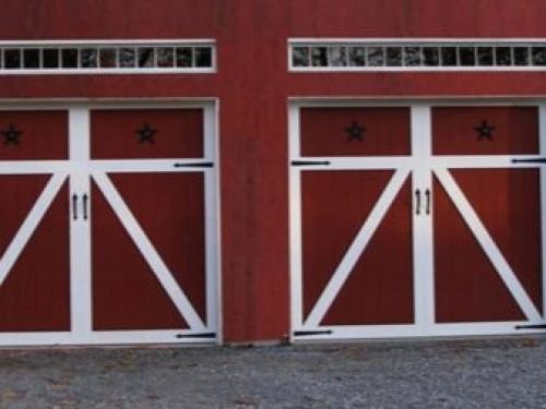 Деревянные ворота в гараж. Конструкция 04