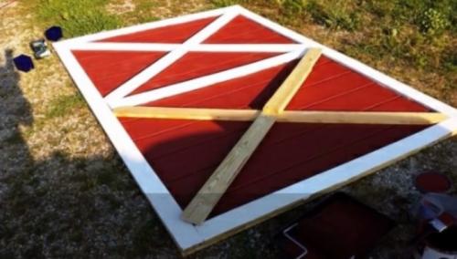 Деревянные ворота в гараж своими руками чертежи. Деревянные гаражные ворота своими руками