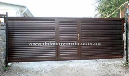 Конструктивные особенности откатных ворот. Ворота откатные своими руками (57 фото): виды, особенности устройства и монтажа 08 Конструктивные особенности откатных ворот. Ворота откатные своими руками (57 фото): виды, особенности устройства и монтажа 08