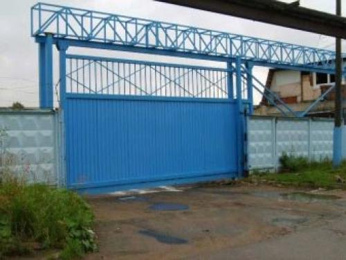Виды и типы откатных ворот. Консольные ворота 06