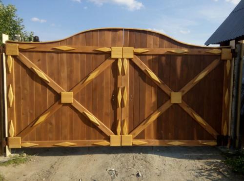 Как сделать деревянные ворота и калитку. Изготовление ворот из дерева