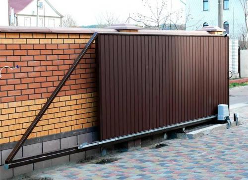 Откатные въездные ворота в Москве. Автоматические откатные ворота 11 Откатные въездные ворота в Москве. Автоматические откатные ворота 11