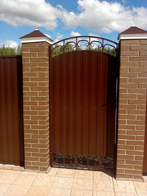 Сделать калитку своими руками. Изделие из профнастила