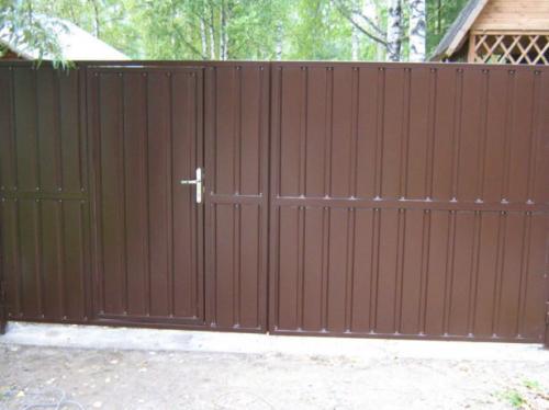 Распашные ворота своими руками. Что представляют собой распашные ворота